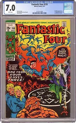 Buy Fantastic Four #110 CGC 7.0 1971 4142711004 • 120.37£