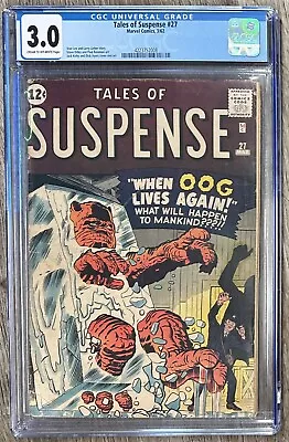 Buy Cgc 3.0 Gd/vg Tales Of Suspense Comic #27 (marvel,1962) Silver Age ~ • 194.50£
