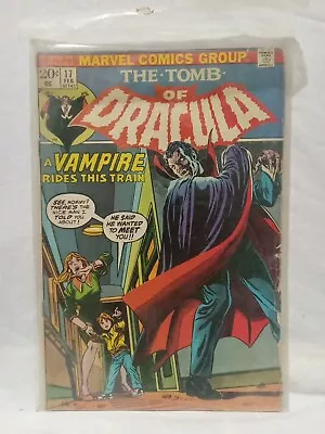 Buy TOMB Of DRACULA #17 Vampire Rides This Train! Marvel Comic Book ~ • 77.66£