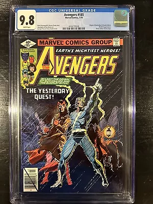 Buy Avengers # 185 CGC 9.8 (Marvel 1979) WP!  Origin Of Quicksilver & Scarlet Witch! • 205.80£