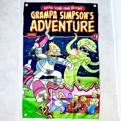 Buy The Simpsons Display Poster Bongo Comics Promo Vintage Rare Merchandise Merch • 24.99£