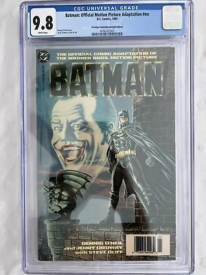 Buy Batman: Offical Motion Picture Adaptation CGC 9.8 1989 RARE NEWSSTAND !!!!!!!!! • 291.23£