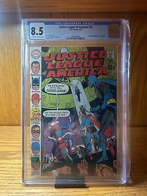 Buy CGC 8.5 Justice League Of America 75 OWWP 1st Appear Of Silver Age Vigilante • 77.66£