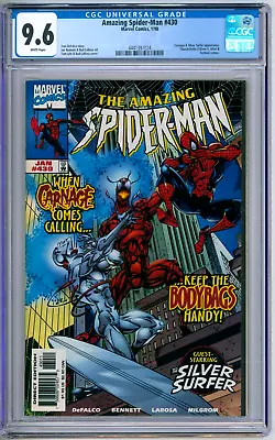 Buy Amazing Spider-Man 430 CGC Graded 9.6 NM+ Carnage Marvel Comics 1998 • 62.09£