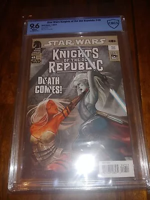 Buy STAR WARS: KNIGHTS OF THE OLD REPUBLIC KOTOR #49 CBCS 9.6. Not CGC • 128.13£