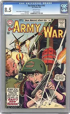 Buy Our Army At War #142 CGC 8.5 1964 0941434004 • 151.44£