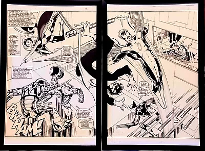 Buy Uncanny X-Men #139 Pg. 2 & 3 John Byrne Set Of 2 11x17 FRAMED Original Art Poste • 83.83£