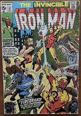 Buy Iron Man #27 - 1st Appearance Firebrand! (Marvel 1970) • 10.99£