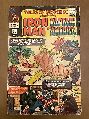 Buy Tales Of Suspense #67 Iron Man Captain America Hitler Red Skull Silverage • 19.41£