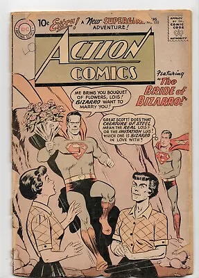 Buy Action Comics # 255 - 1st Bizarro Lois Lane - Low Grade / Detached Cover • 11.64£