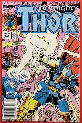 Buy Mighty Thor #339 (marvel 1983) Newsstand | 1st Stormbreaker | Beta Ray Bill • 8.51£