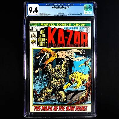 Buy Astonishing Tales #13 (1972) 🔥 1st MAN-THING Cover + 3rd Appearance 🔥 CGC 9.4 • 465.97£