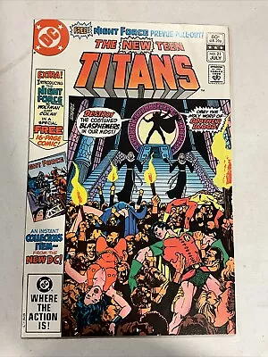 Buy The New Teen Titans #21 1982 Copper Age Dc Comics 1st Appearance Brother Blood • 4.85£