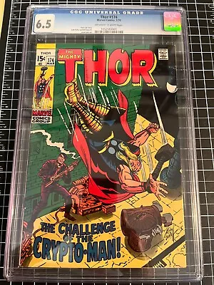 Buy Thor #174 CGC 6.5 # 1052583005 Off-White To White Pages Kirby Cvr And Lee Story • 43.72£