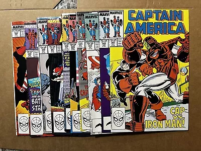 Buy Captain America #341 342 343 344 345 346 347 348 349 350 VF/NM 1987 Marvel • 23.29£