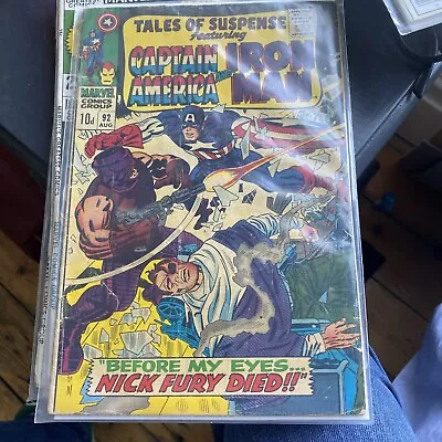 Buy Tales Of Suspense 92, 1967, Marvel Comics, UK Price, FN-, Classic Silver Age • 20£