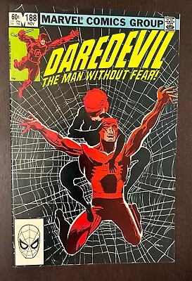 Buy DAREDEVIL #188 (Marvel Comics 1982) -- Bronze Age Frank Miller -- VF- • 5.27£