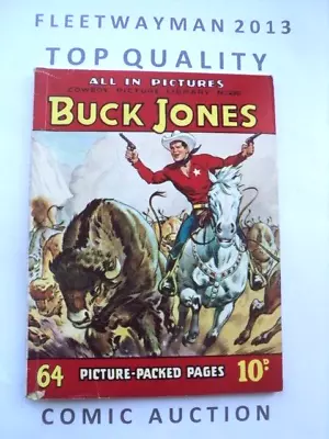 Buy Cowboy Picture Library Comic - 230 - 1957 - Buck Jones - Vgc - Western Fleetway • 3.99£