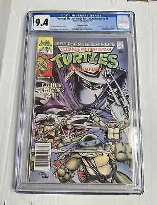 Buy Teenage Mutant Ninja Turtles Adventures #1 Newsstand CGC 9.4 WHITE Archie 1989 • 97.08£