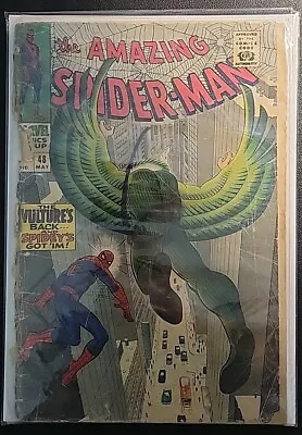 Buy 🔥 Amazing Spider-man #48 🔑 Key: Vulture Returns! 🔥 1967 Fr • 19.44£