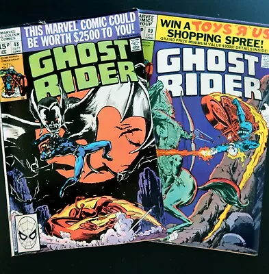 Buy Ghost Rider Vol 1 #48 & #49 Bronze Age Marvel Comics Sept Oct 1980 • 3.25£