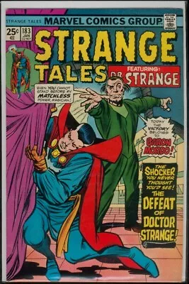 Buy Marvel Comics STRANGE TALES #183 DOCTOR STRANGE FN+ 6.5 • 3.88£