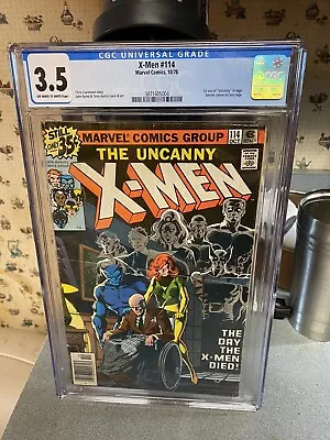 Buy Uncanny X-Men #114 CGC 3.5  1ST Issue To Use  The Uncanny X-Men  On The Cover. • 46.59£