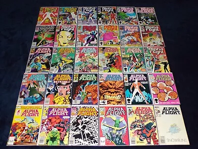 Buy Alpha Flight 1 - 130 Collection 132 Marvel Comics 1983 Bryne 33 40 51 75 106 Lot • 232.97£