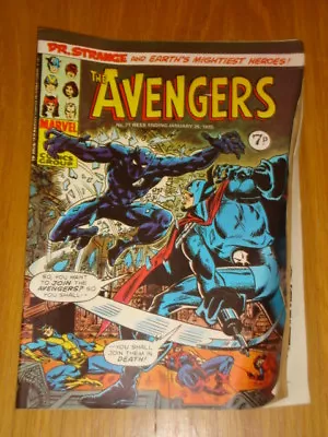 Buy Avengers #71 British Weekly 1975 January 25 Marvel • 3.99£