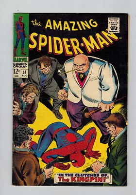 Buy Amazing Spider-man (1963) #  51 (5.0-VGF) (468534) 1st Cover Kingpin 1967 • 180£