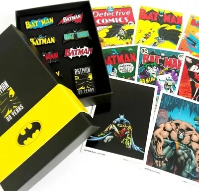 Buy Batman 80th Anniversary Pin Badge & Art Card Set • 39.99£