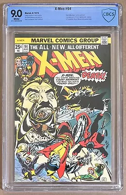 Buy X-Men 94 Marvel Comics 1975 CBCS 9.0 First App New Team In Monthly Series • 1,238.69£