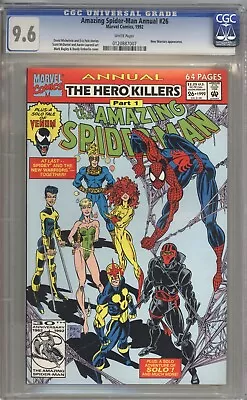 Buy Amazing Spider-Man Annual #26 CGC 9.6 - New Warriors Appearance • 48.15£