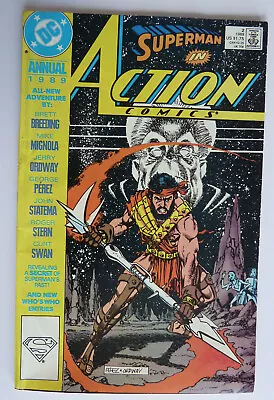 Buy Superman In Action Comics Annual #2 - DC Comics - 1989 F/VF 7.0 • 6.99£