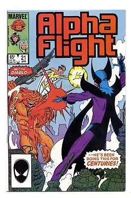 Buy Alpha Flight #21 (Marvel 1985, Vf+ 8.5) By John Byrne • 1.50£