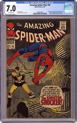 Buy Amazing Spider-Man #46 CGC 7.0 1967 4308039007 1st App. Shocker • 322.29£