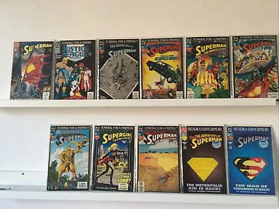 Buy Complete Superman Funeral For A Friend + Superman 75 Reign Of Superman • 65£